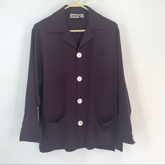 Chico’s  Design 100% Silk Button Front L/S Blouse - Picture 2 of 10